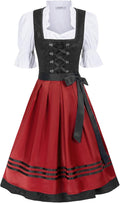 JASAMBAC Dirndl Dresses Women 3 Piece Oktoberfest Costume - Classic