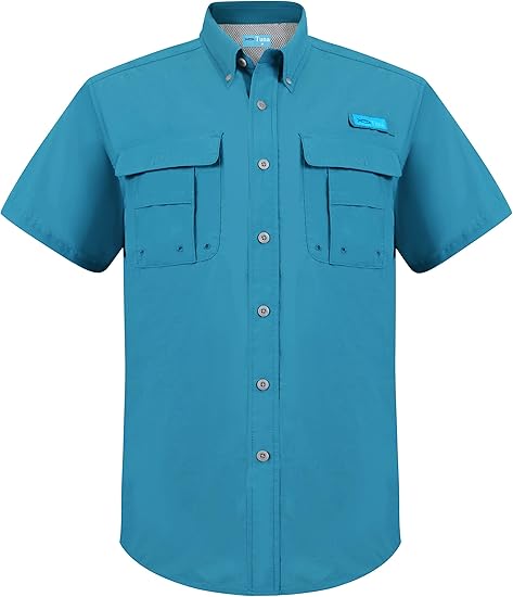 Men's UV UPF 50+ Sun Protection Short Sleeve Shirts for Outdoor
