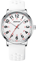 BOFAN Nurse Watch: Easy Read Dial, 24H, Silicone Band