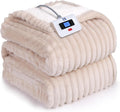 SEALY Electric Blanket Twin Size - Reversible Flannel to Sherpa Heated