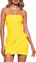 Wenrine Strapless Mini Dress Women Summer Bodycon - Sexy Fit