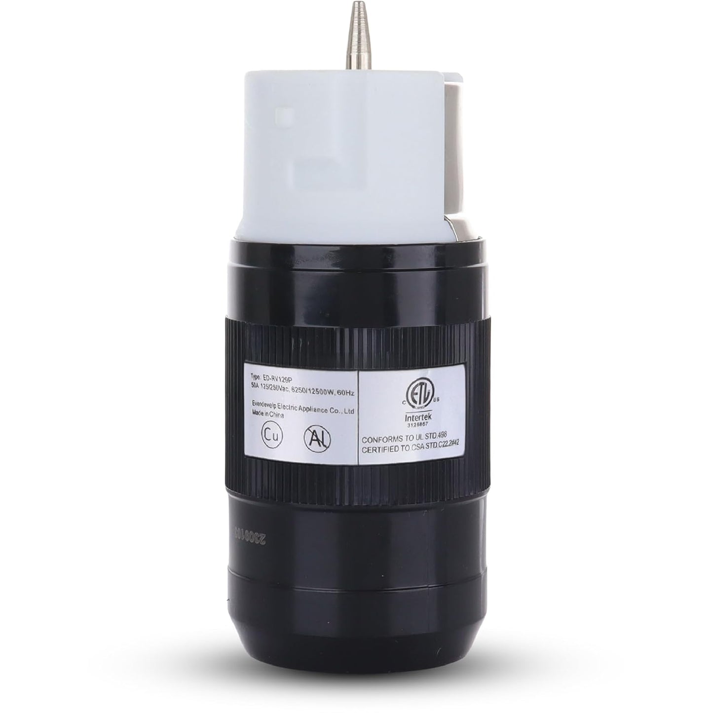 50 Amp Generator Plug with Heavy Duty Protection and Safety Design