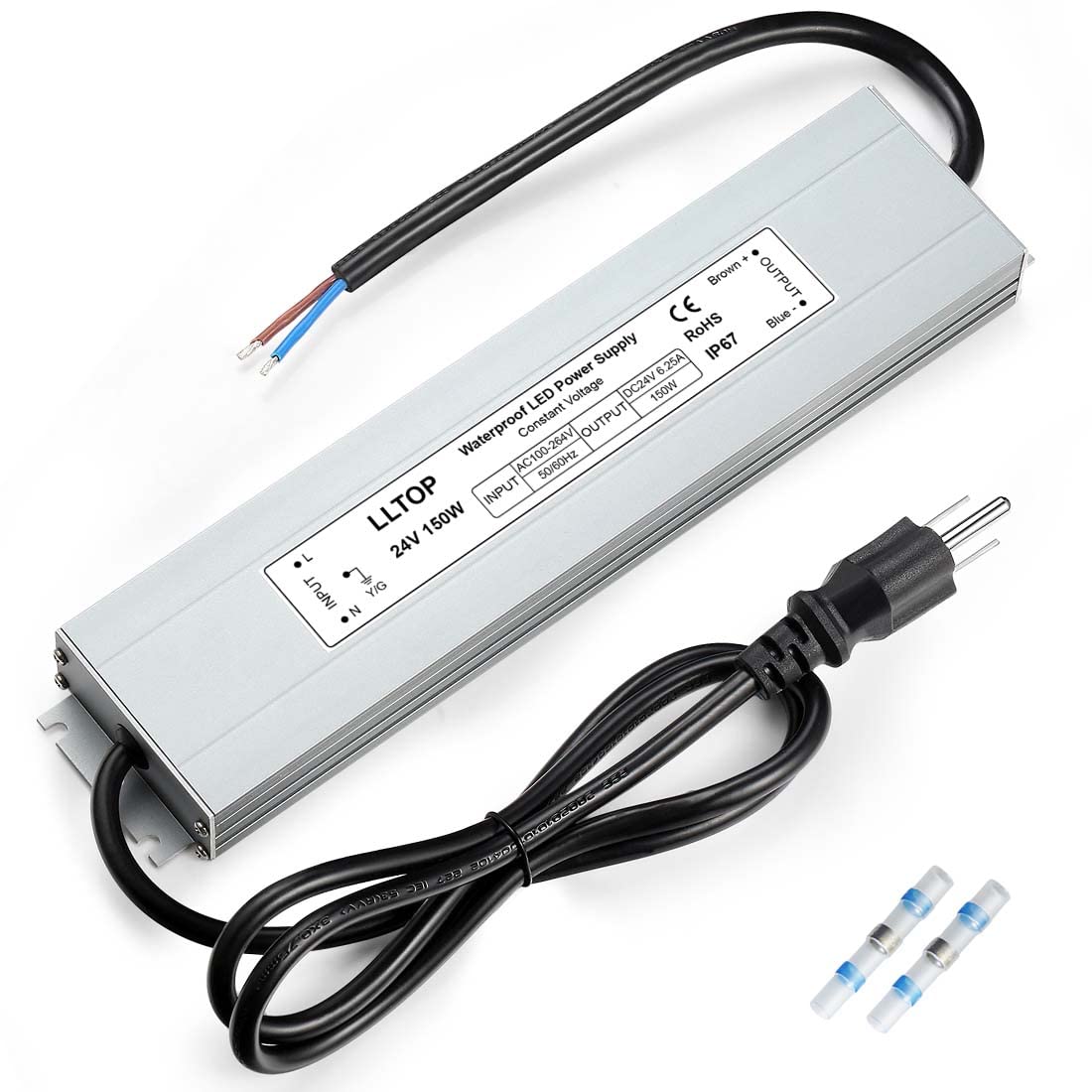 LED Driver 150 Watts 24V DC Power Supply for Indoor Outdoor Use