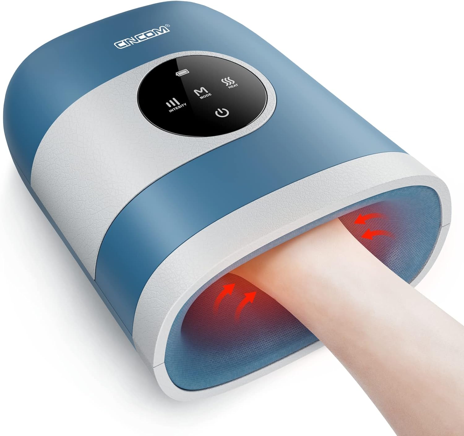 CINCOM Upgraded Hand Massager with Heat for Arthritis Relief