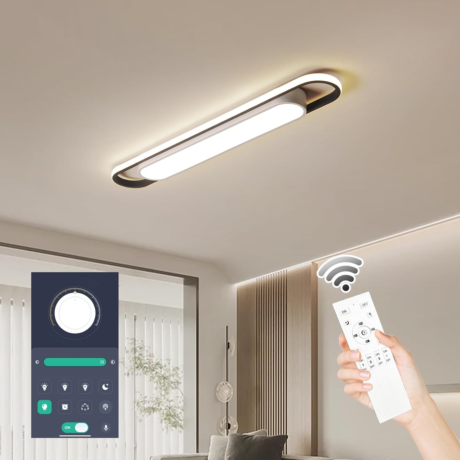 Dimmable LED Ceiling Light for Modern Home & Office Use