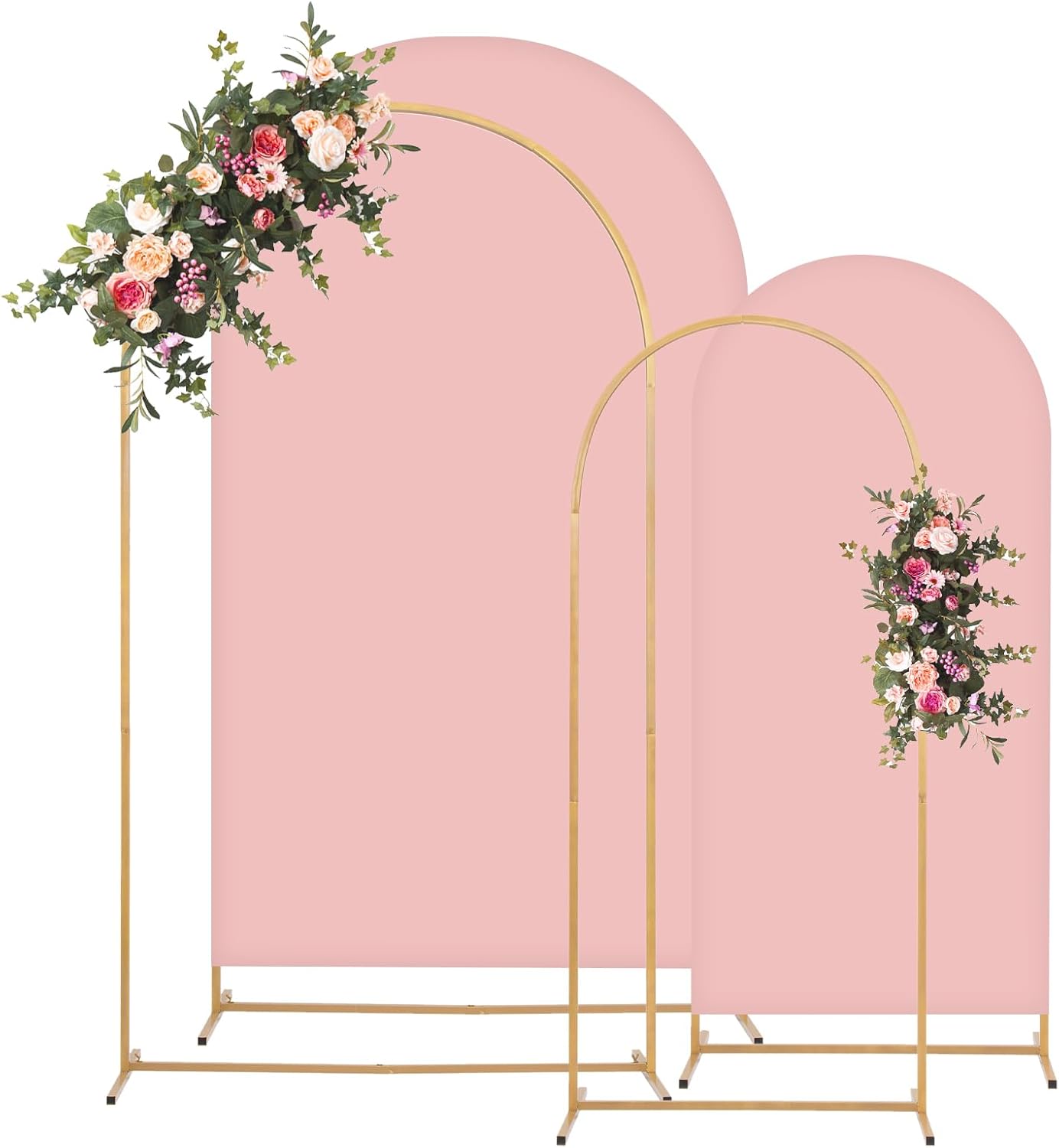 Metal Arch Backdrop Stand Set for Parties and Events