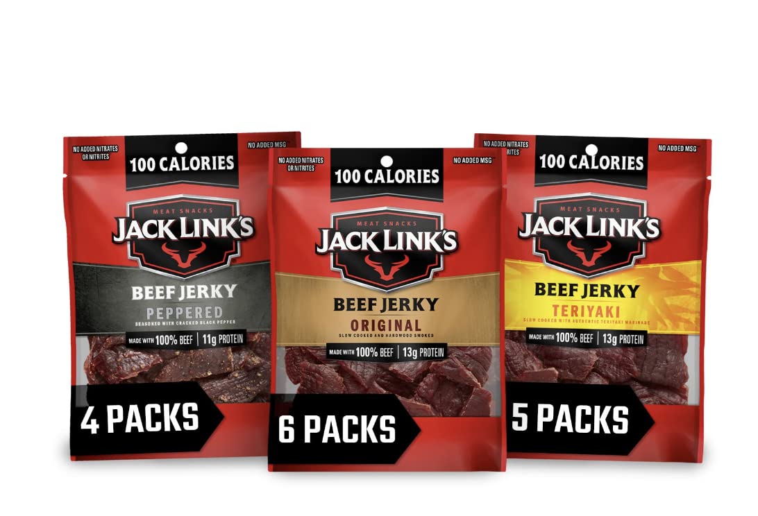 Jack Link's Beef Jerky Variety Pack for Protein-Packed Snacking