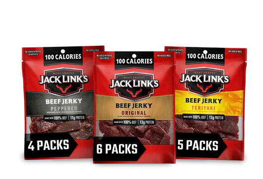 Jack Link's Beef Jerky Variety Pack for Protein-Packed Snacking