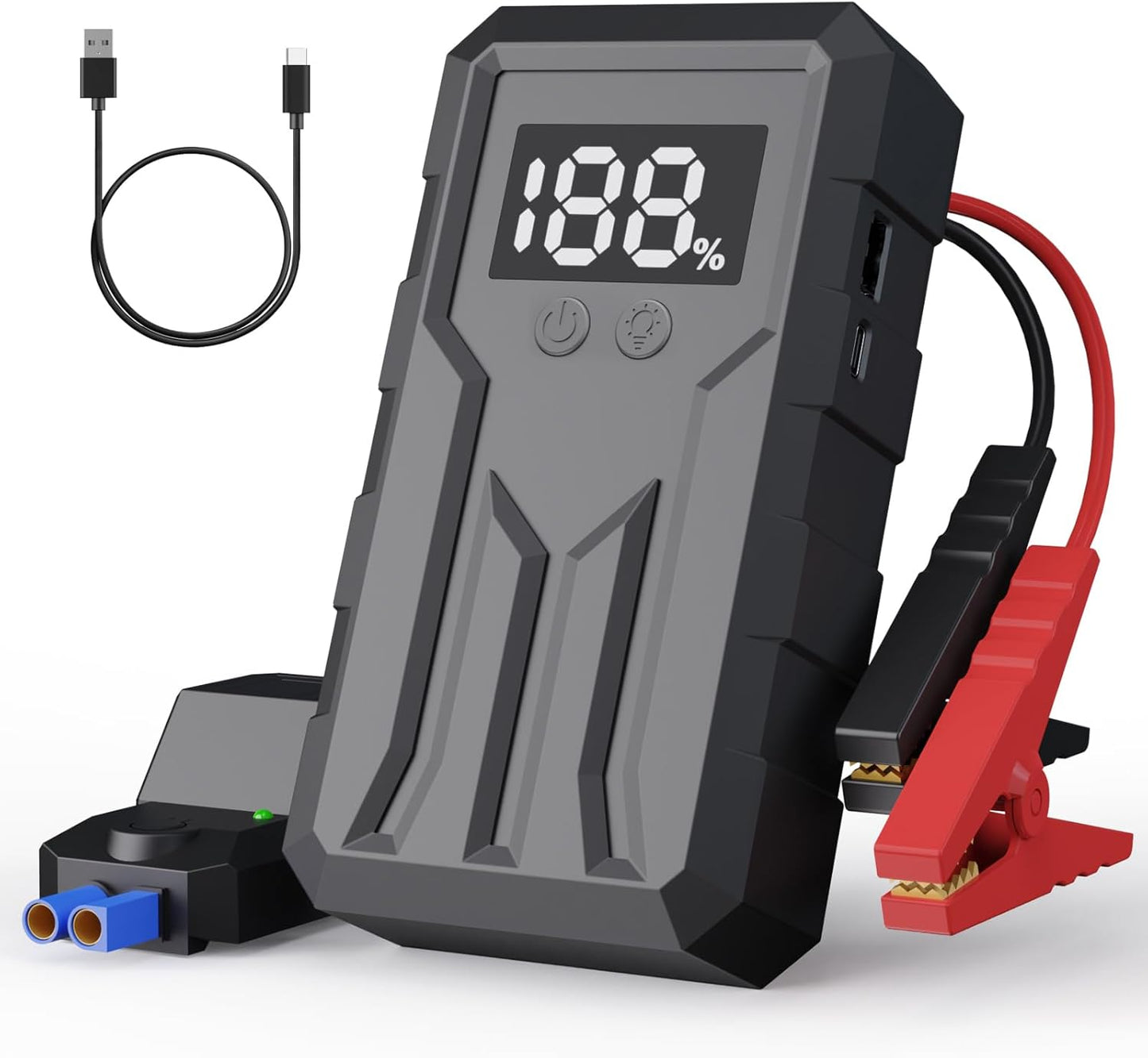 Powerful 4000A Car Jump Starter - Fast USB Charge