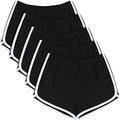 Soft Comfy Booty Dolphin Shorts 5-Pack - Cotton Yoga & Workout Shorts