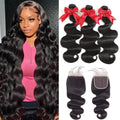 12A Body Wave Bundles Human Hair with Closure for Stunning Styles