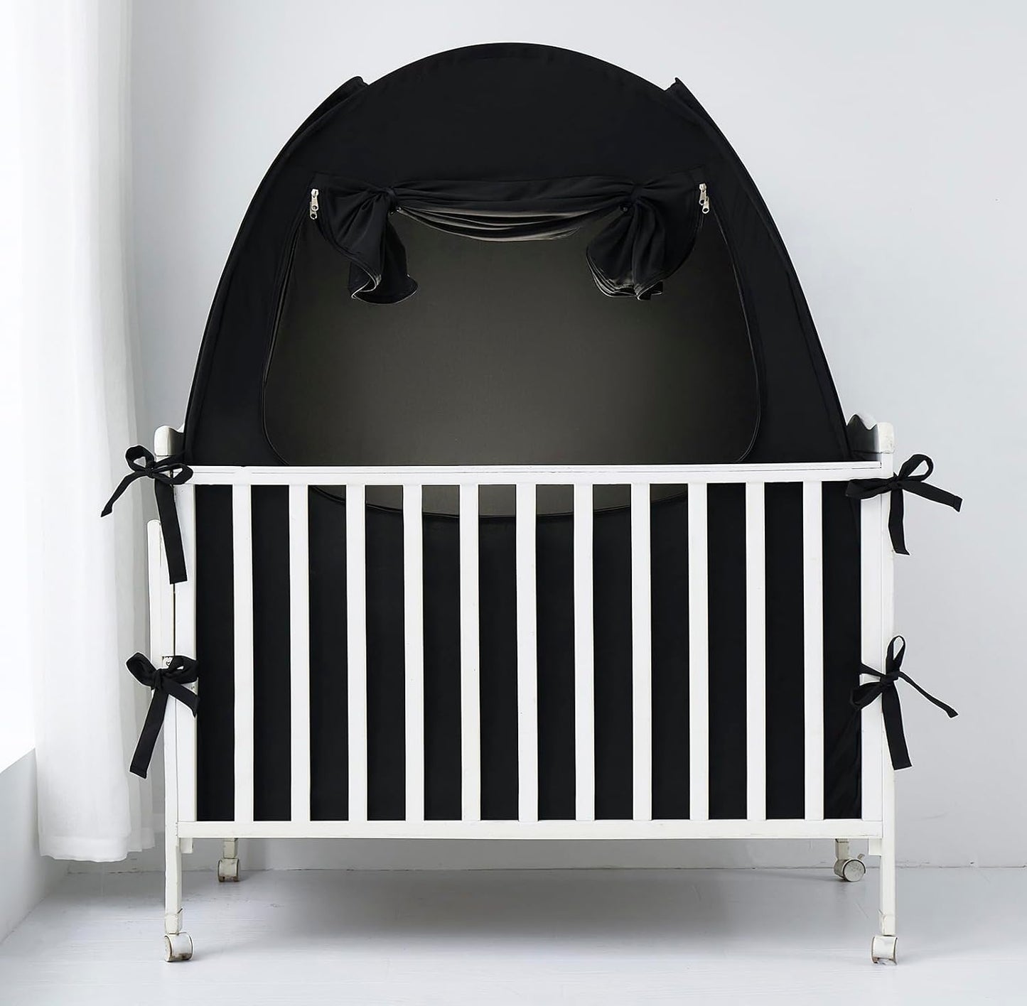 Blackout Safety Pop-Up Crib Tent by Mengersi