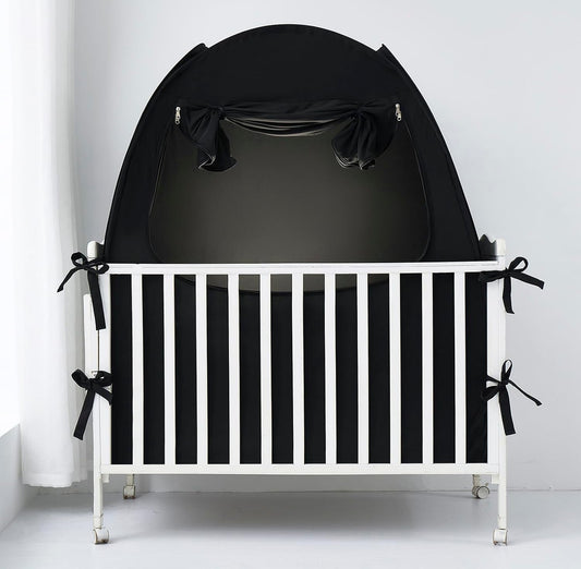 Blackout Safety Pop-Up Crib Tent by Mengersi