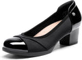 DREAM PAIRS Women's Low Chunky Block Pumps - Comfortable (Style Y965)
