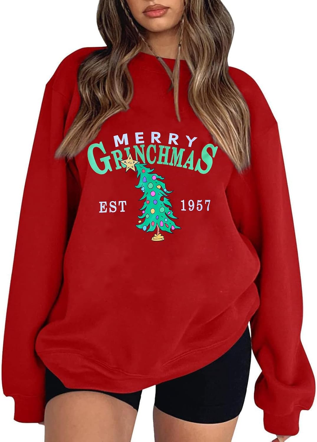 Fiscrat Grinchmas Sweatshirt - Festive Xmas Cheer