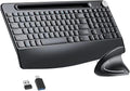 Full-Size Ergonomic Keyboard and Mouse Combo - Comfortable Typing