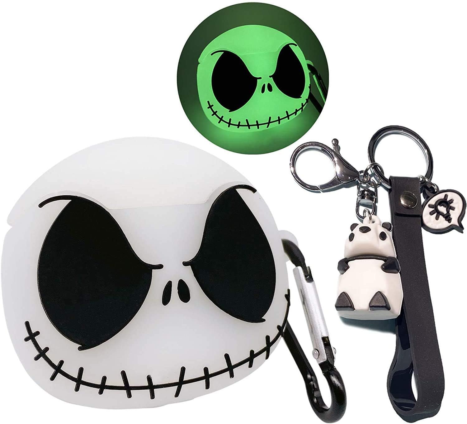 Luminous Skull AirPods Pro Case - Cute & Funny Anime Design!