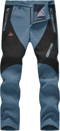 Rdruko Men's Snow Pants Waterproof Insulated Fleece Lined - Warm, Dry