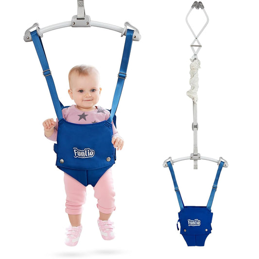 FUNLIO Baby Door Jumper: Strong Spring, Safe & Portable