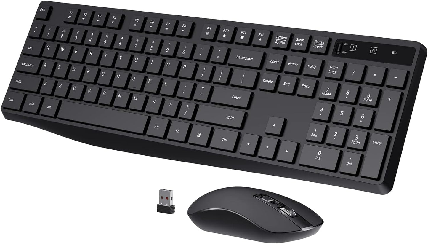 COLIKES Full Size Wireless Mouse & Keyboard Set
