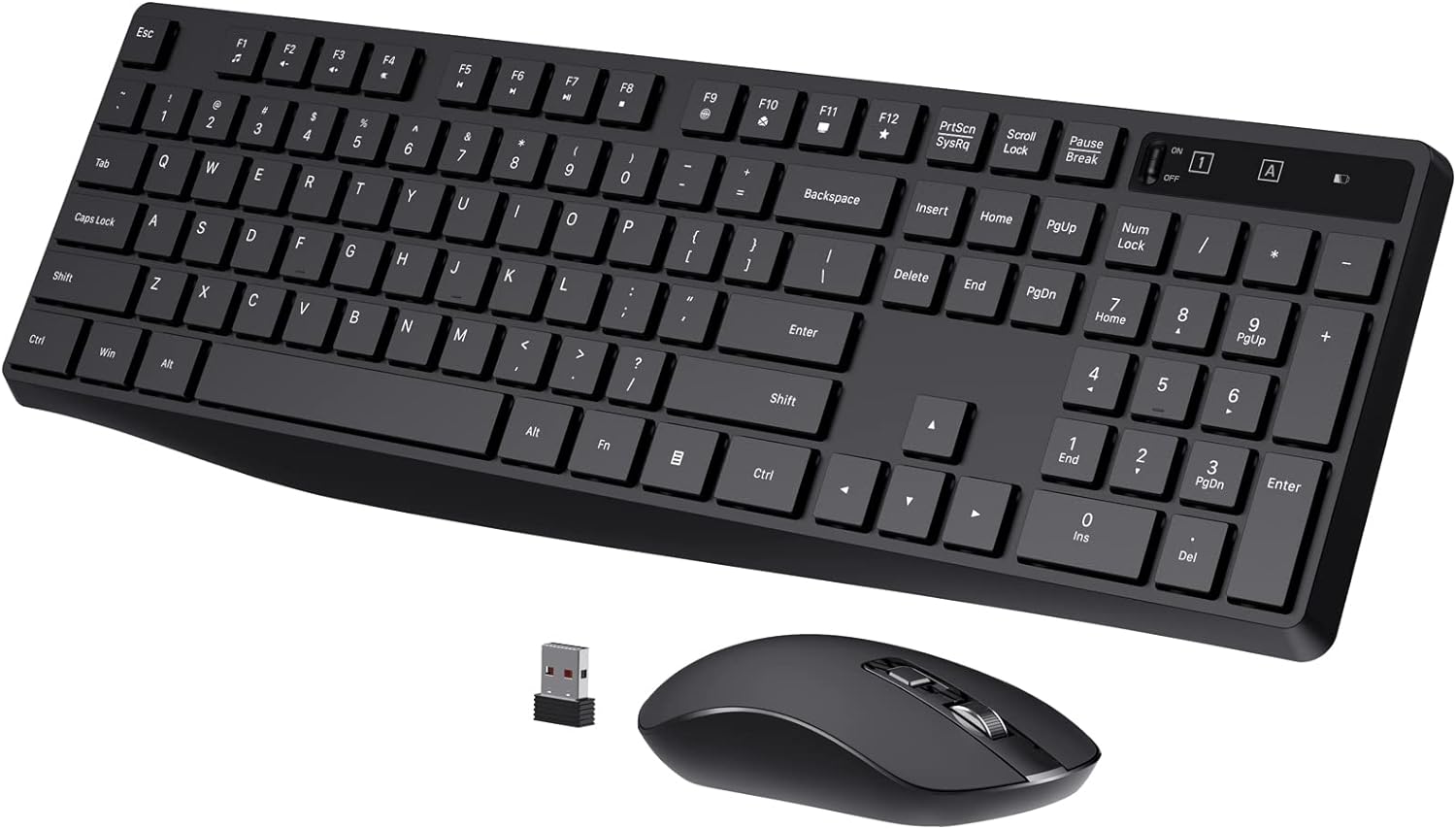 COLIKES Full Size Wireless Mouse & Keyboard Set