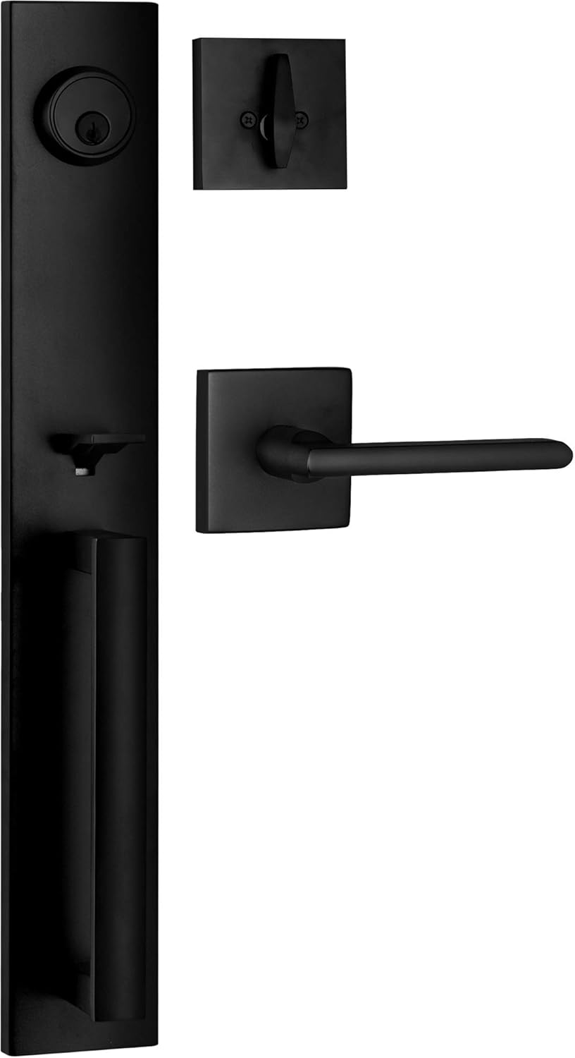 Berlin Modisch Full Escutcheon HandleSet for Front Door Security