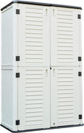Kinying Outdoor Storage Cabinet 4x2.5 ft Vertical Shed - Weatherproof