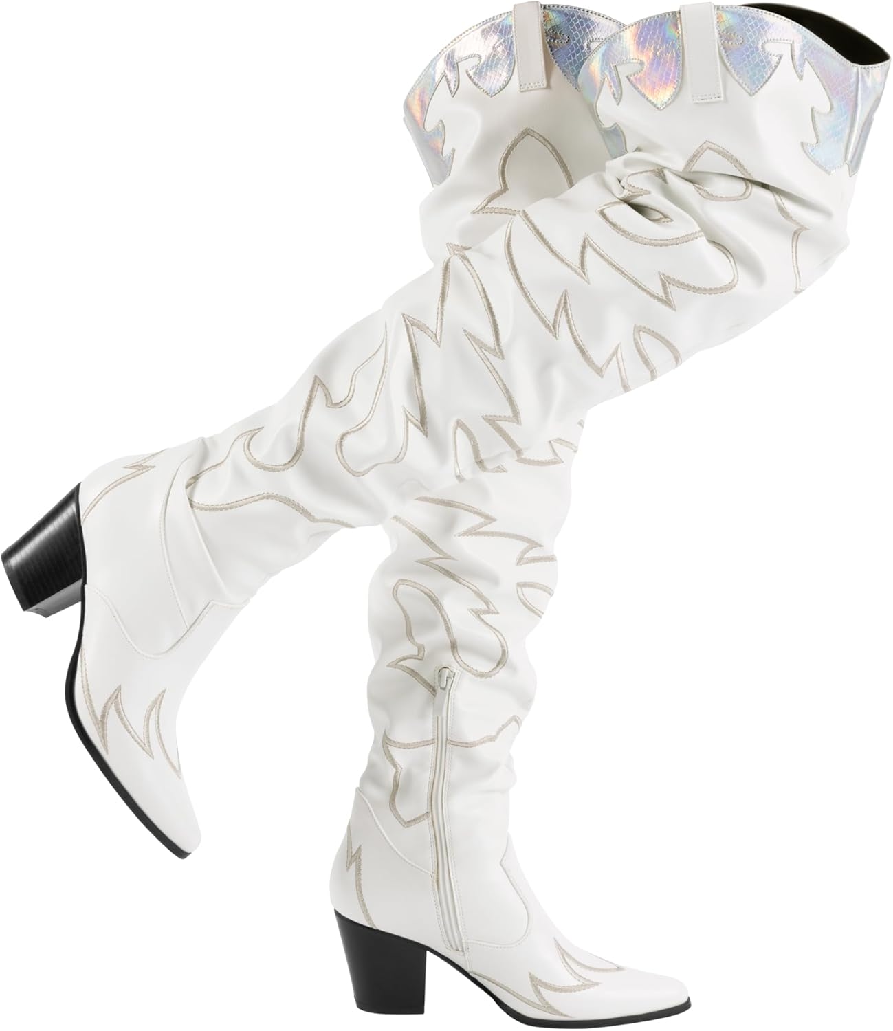 DREAM PAIRS Over The Knee Western Cowboy Boots for Women