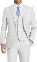 WEEN CHARM Men's 3-Piece Slim Fit Suit Set - Modern Slim Tuxedo sizes