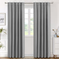Blackout Curtains 2 Panels Grey 42 x 84 in - Thermal Insulated