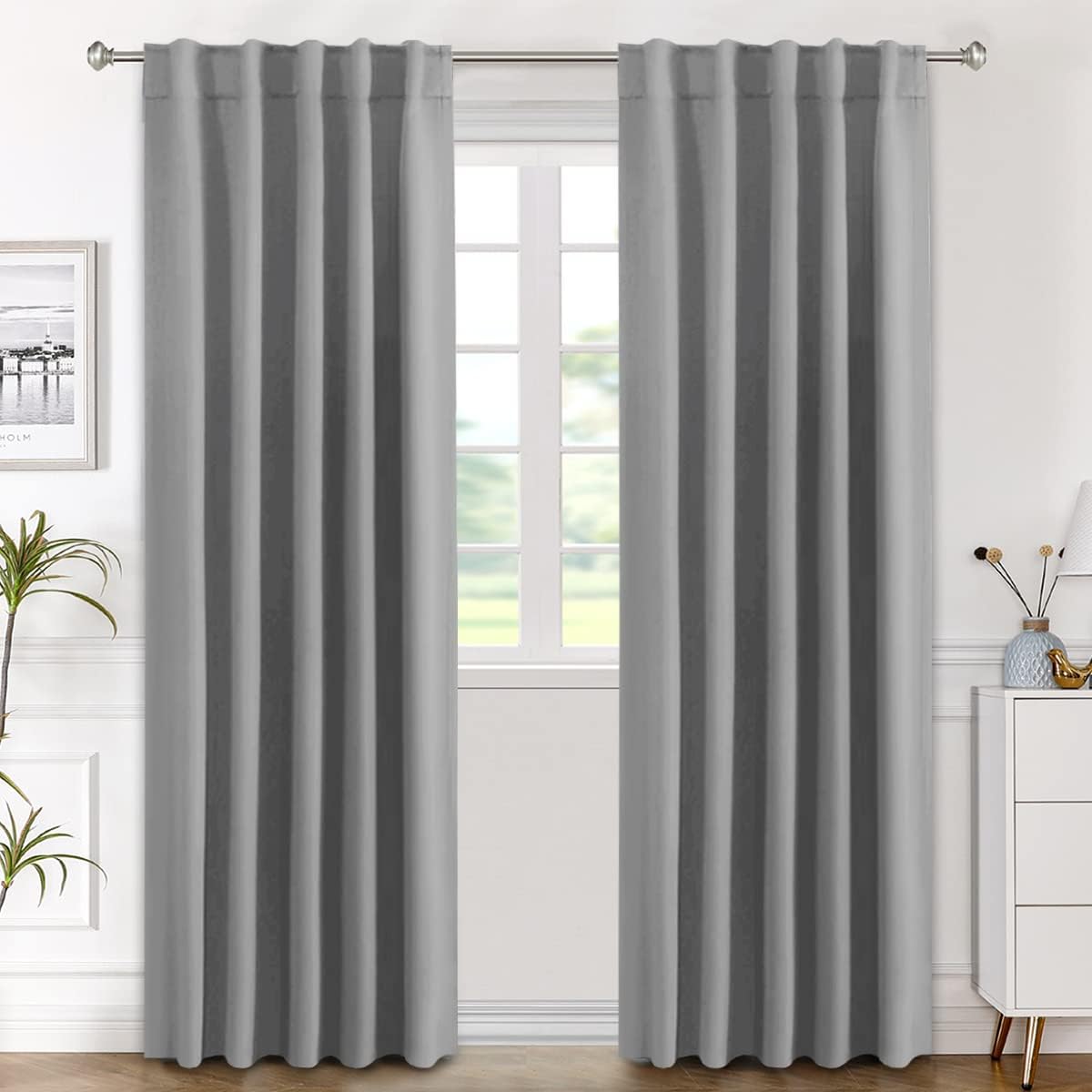 H.VERSAILTEX Blackout Curtains for Energy Saving Room Darkening