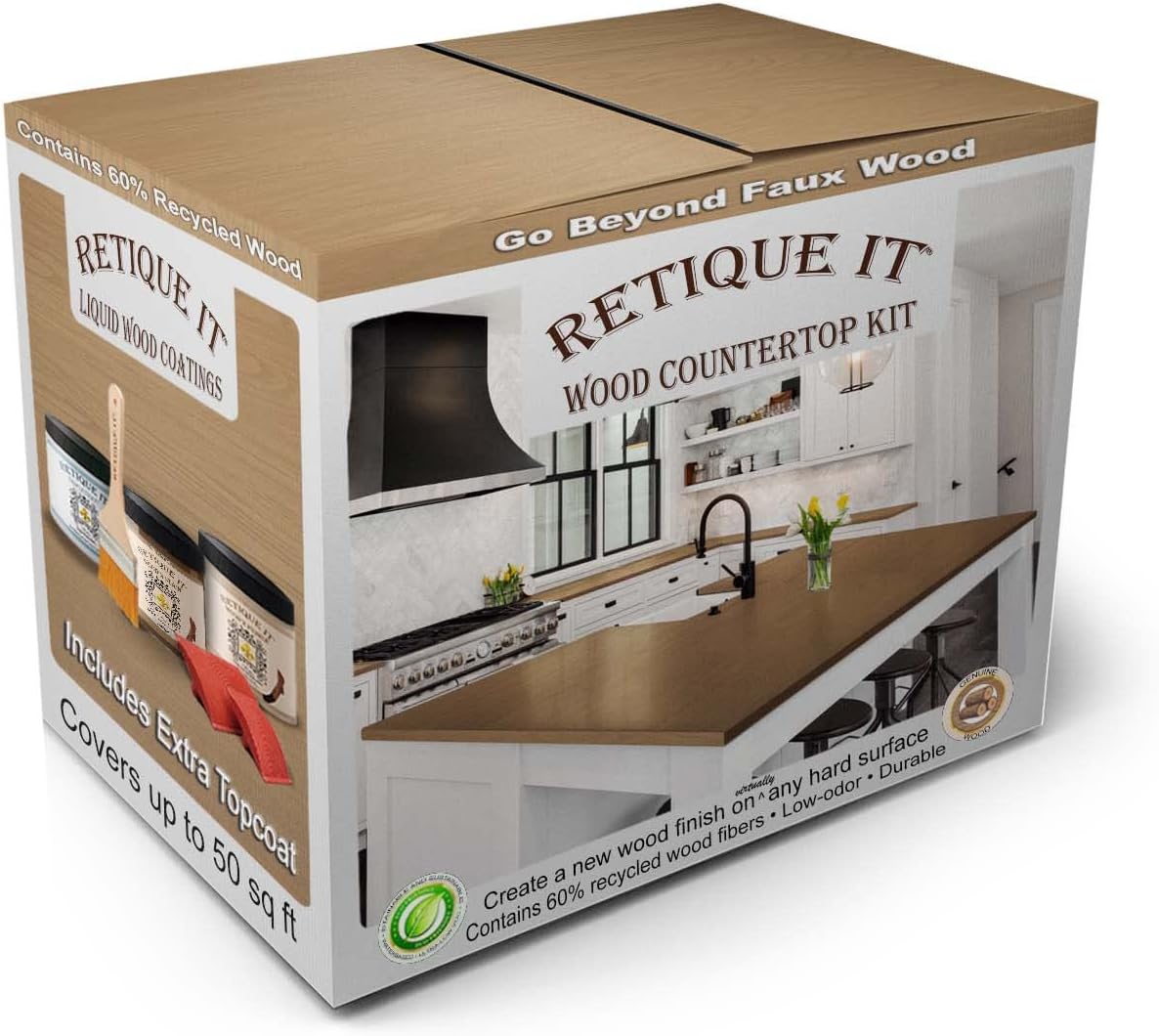 Retique It Wood Finish Countertop Kit for Stunning Transformations
