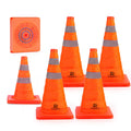 RoadHero 18 in Collapsible Traffic Safety Cones 6 Pack - Compact