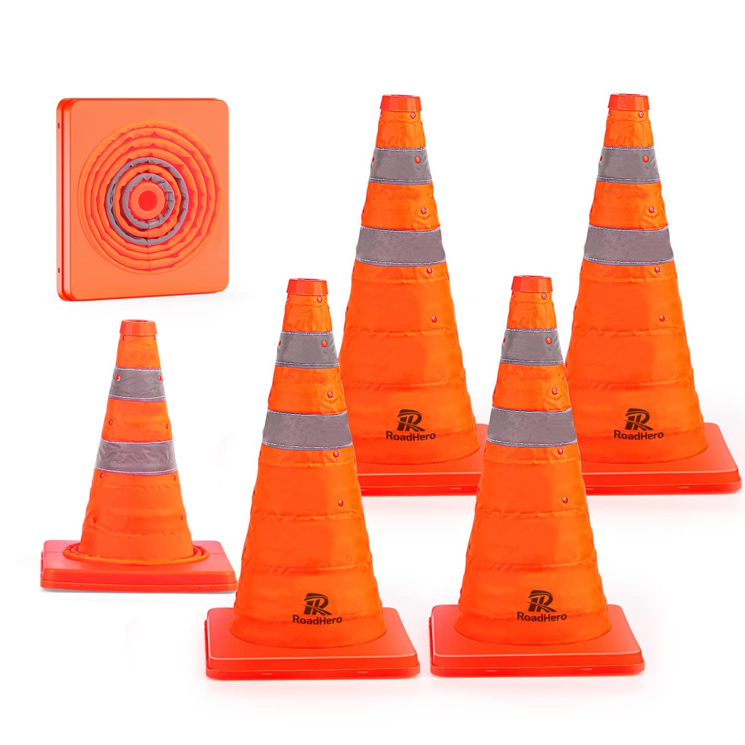 Collapsible Traffic Safety Cones for Road Safety and Training
