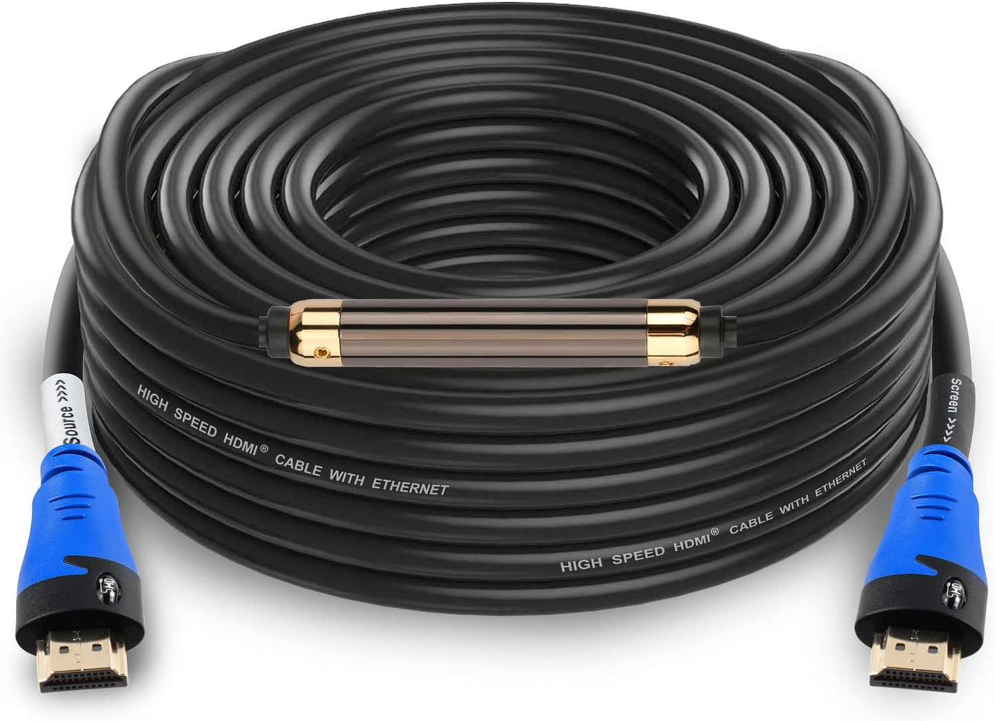 SHD HDMI Cable 75 Feet with Signal Booster for 4K 3D 1080P