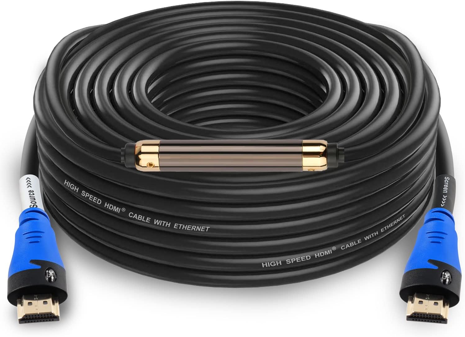 SHD HDMI Cable 75 Feet with Signal Booster for 4K 3D 1080P