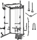 Ultimate Home Gym Power Cage with Cable Pulley System - EonfitOmni