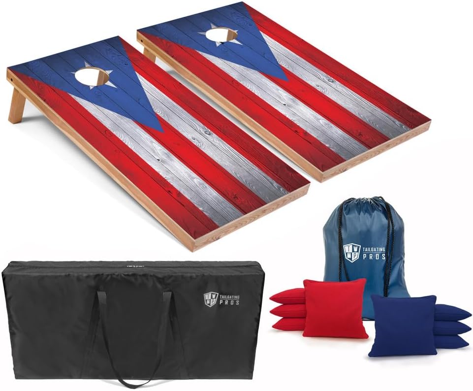 Regulation Cornhole Boards Set with Bean Bags and Carrying Cases