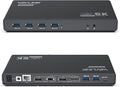 USB C Dual 4K Docking Station with 65W Power Delivery - Dual Monitor