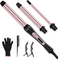 Wand Curling Iron Set 3 in 1 - Versatile Interchangeable Barrels