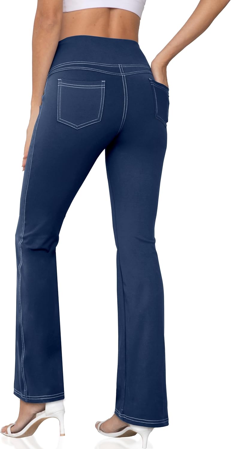 CHANLEED Bootcut Yoga Pants with Pockets - Flattering Fit!