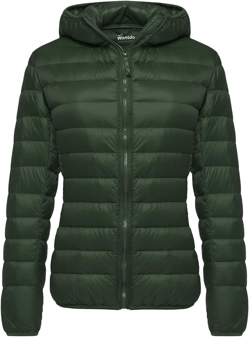 Wantdo Women's Hooded Packable Ultra Light Weight Down Jacket
