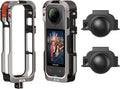 Metal Protective Case for Insta360 X5 - Aluminum Cage with Dual-Lock