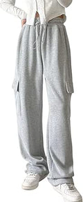 Womens Parachute Cargo Sweatpants Y2K Baggy Joggers - Loose Fit