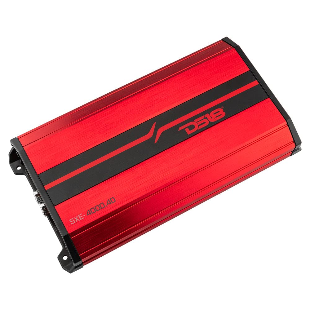 DS18 SXE-4000.4D/RD Car Amplifier - Compact 4-Channel Power