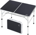 Sportneer Folding Table Adjustable Height Camping Table - Portable