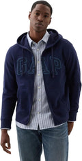 GAP Logo Heritage Hoodie Full Zip Sweatshirt - Cozy Everyday Layer