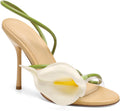 Flower High Heels Calla Lily Open Toe Stilettos - Elegant 4in Heel