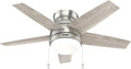 Hunter Fan 44 inch Low Profile Ceiling Fan with LED Light Kit