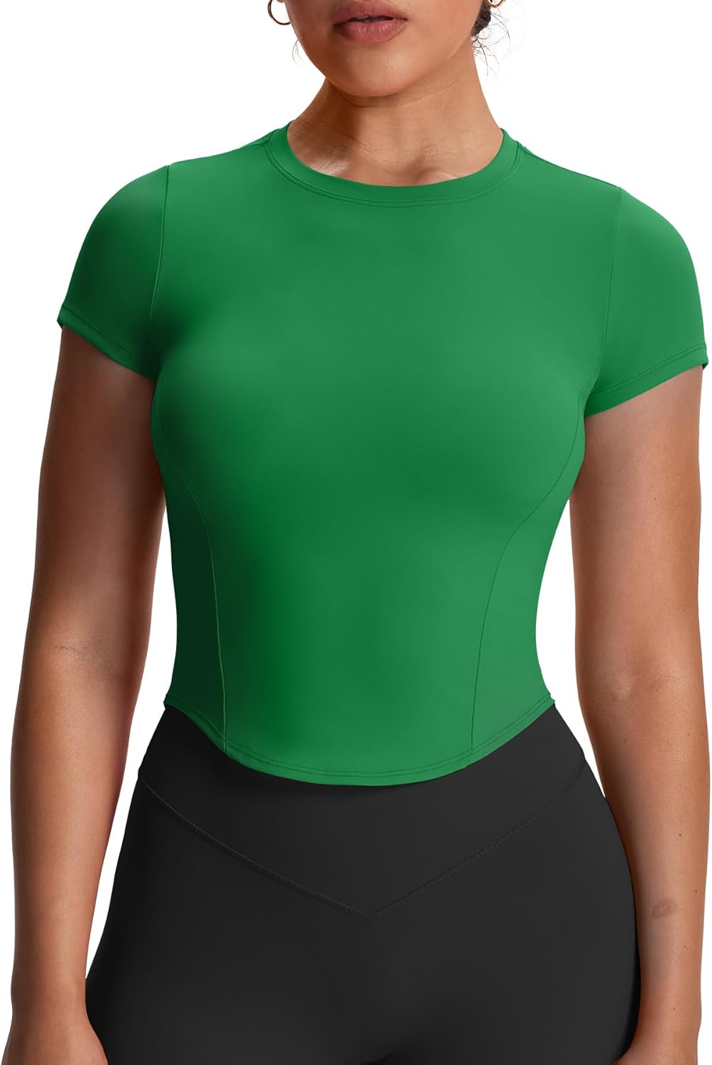 Aoxjox Women's Short Sleeve T-Shirts for Gym and Yoga